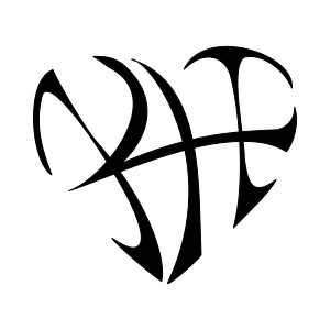 K+H heart tattoo photo