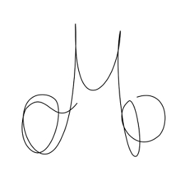 M+O+P letters tattoo