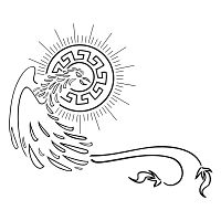 Greek phoenix tattoo