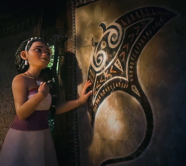 Disney Moana 2 - manta tattoo