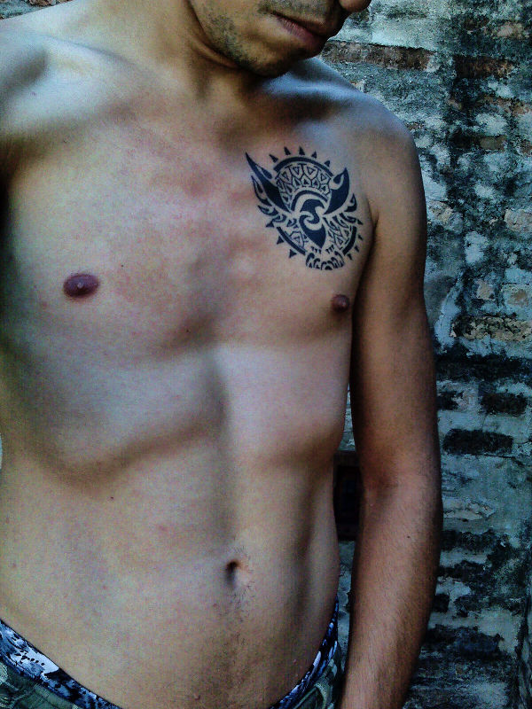 Emilio - Sun and eagle tattoo photo