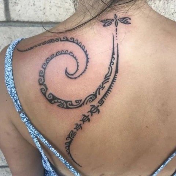 Jessica - SN dragonfly Polynesian tattoo