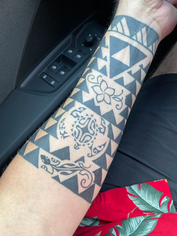 Mate - Polynesian forearm tattoo