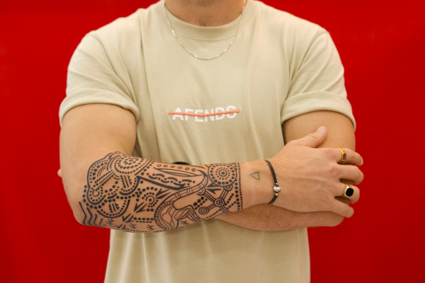 Thijs - Aboriginal sleeve tattoo